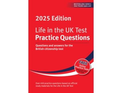 Livro Life in the UK Test Practice Questions 2025 de Alastair Smith (Inglês)