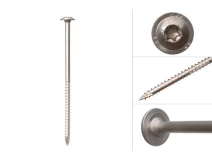 Parafuso Anilha Aço Inoxidável 8.0 X 160 Mm Torx Caixa 50 Peças WOVAR