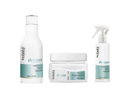 Kit Dream Shampoo Creme e Leave In Pós Quimica HOBETY