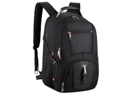 Mochila extra grande para laptop de viagem com porta de carregamento USB para laptops de 17 polegadas para homens e mulheres pretas 25 35 50 cm