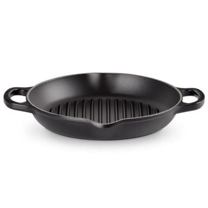 LE CREUSET - Parrilla Signature Grill Redonda Negro Mate 25 20208250000422