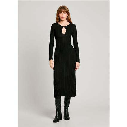 Pepe Jeans Vestido Longo De Manga Comprida Natasha
