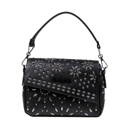 Desigual BOLSO METAL DANDELION PHUKET MINI, Negro - Ref.