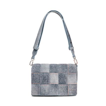 Desigual BOLSO YOKO DENIM DORTMUND FLAP, Azul - Ref.