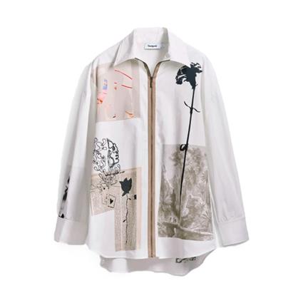 Desigual Camisa diseñada por Mr. Christian Lacroix , Multicolor, Talla - Ref.