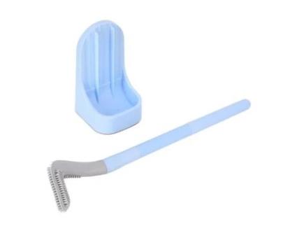 Escova de limpeza de toalete Tbest Escova de toalete de golfe com alça longa removível sem escova de limpeza de canto