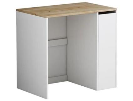 Armário para máquina de lavar Oskar-Store Viktor, Branco, 93,5 x 88,5 cm com 3 compartimentos