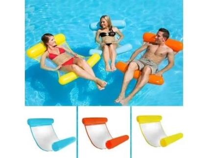 Rede de água inflável, rede flutuante vermelha cama inflável praia dobrável portátil OOBEST