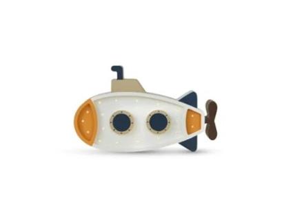 Candeeiro Submarino Branco Handmade