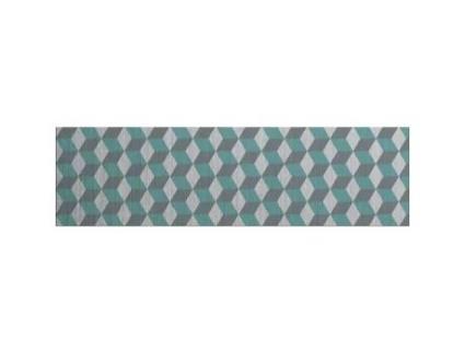 Splashback de alumínio adesivo em cubo - L. 90 x l. 20 cm - Cinza