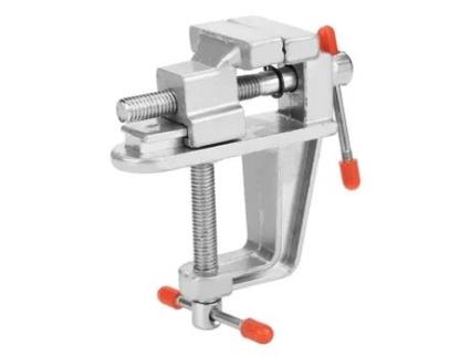 Dilwe torno de mesa vintage, mini alicate plano, torno de mesa, ferramenta de torno de mesa em liga de alumínio DILWE