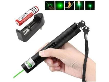 301 ponteiro laser apresentador 18650 bateria carregador, 301 lanterna laser, 301 532nm ponteiro laser verde-caixa de presente USLION