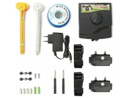 Cerca Elétrica para Cães Coleira Anti-Escape com 2 Coleiras BRAWDRESS