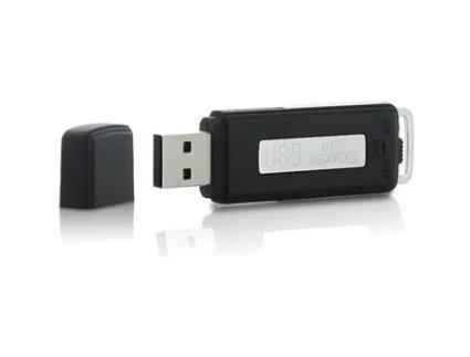 Pendrive USB micro espião 8GB preto SHOPINNOV