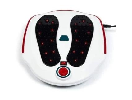 Massageador de pés GOBRO para circulação sanguínea nas pernas e dispositivo de tratamento de relaxamento - branco GOBRO