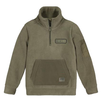 Sweat polar, gola subida com fecho, 5 - 14 anos