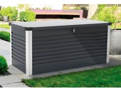 Baú de Armazenamento TRIMETALS Bota 600 L 135x67 5x69 cm Cinzento Antracite
