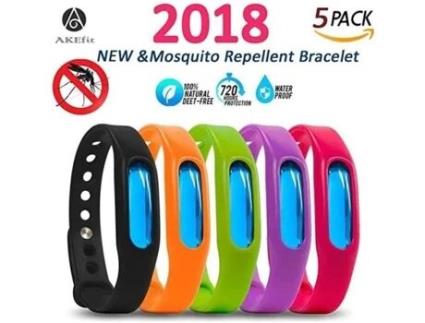FE00439-5pcs Pulseira repelente de mosquitos para crianças, adultos e animais de estimação - Repelente de insetos para viagens YWEI