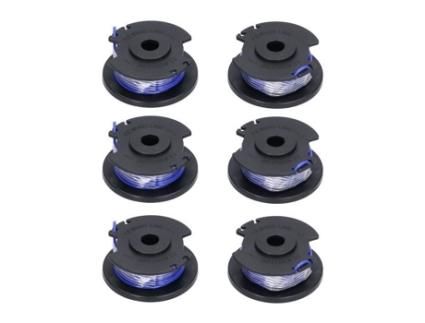 Carretel de aparador Dilwe 6 peças de substituição de linha de carretel de cortador para cortador de grama Ryobi 18V 24V 40V DILWE