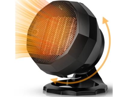 Aquecedor de Espaço 1800 W com Ventilador PTC, Termostato Inteligente, Banheiro Hoom