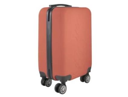 Mala de Cabine Unissexo JET LAG Abacaxi Coral Casca Dura Rodas Multicor