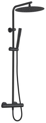 Conjunto de duche ROUSSEAU TORNEIRA TERMOSTÁTICA PRETO