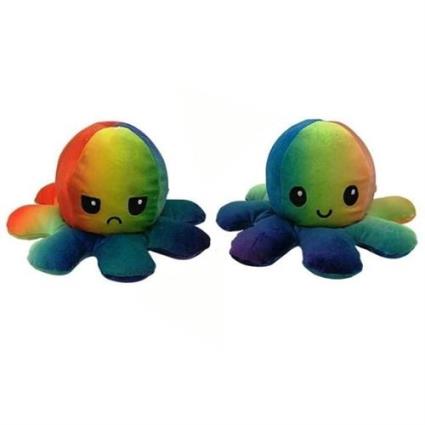 Polvo Reversível Paul Emoji 20cm Multicolor