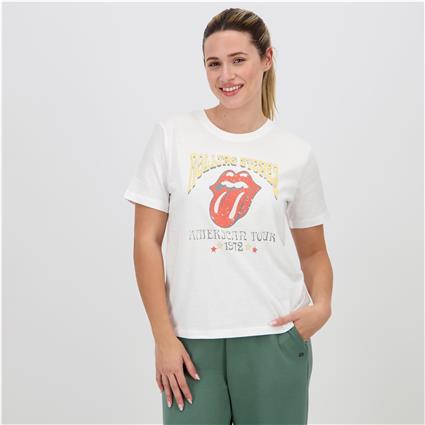 Rolling Stones - Branco - T-shirt Algodão Mulher tamanho XL