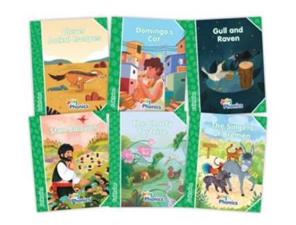 Livro Jolly Phonics Folktales Green Readers Complete Set de Louise Van-Pottelsberghe (Inglês)