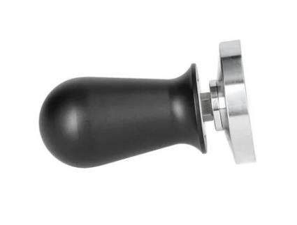 EJ.LIFE Tamper de grãos de café em aço inoxidável - Preto - Compatível com café moído - Para escritório e casa EJ.LIFE