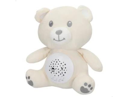 Urso de peluche projetor de estrelas com luz e som Genial Baby