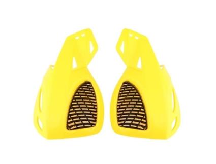 Qiilu Handguard Universal 7/8 Dirt Bike Scooter ATV Motocicleta Escova Bar Proteções de Mão Handguard Amarelo QIILU