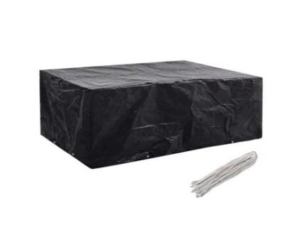 Cobertura para móveis de jardim Lona protetora 8 ilhós resistente ao desgaste e aos raios UV 242 x 162 x 100 cm6464 SHLK