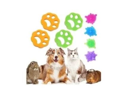 4pcs máquina de lavar para animais de estimação bola coletor de cabelo 4pcs removedor de cabelo reutilizável para máquina de lavar ZHUODIKE