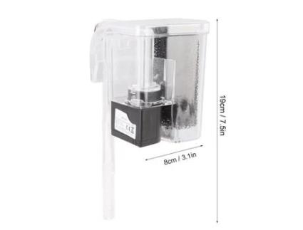 Qiilu Bomba de água para aquário, suspensão externa, filtro de energia para tanque de peixes, bomba de ar de oxigênio 3 QIILU