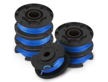 Carretel de substituição de aparador de corrente de linha para Ryobi, carretéis de substituição de alimentação automática de 0,065 polegadas SODIAL