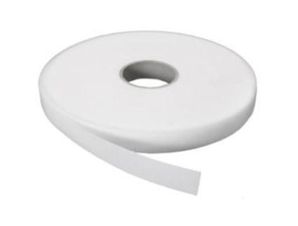 Velcro macho adhesivo blanco 20mm rollo 25m