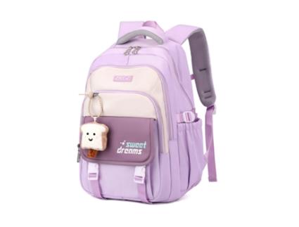 Mochila De Grande Capacidade Para Estudantes Do Ensino Fundamental E Médio Roxa SIURN
