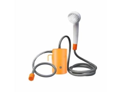 Chuveiro Externo Portátil Laranja 2 Modos de Fluxo 4400mAh com LED