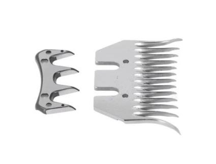 LUA - Tesoura de ovelha Lâmina Tesoura de ovelha Lâmina curvada 13 dentes Lã Clipper Pente Cortador Kit de acessórios VBESTLIFE