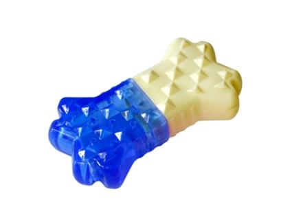 Brinquedos de Ossos Flex¡veis Sonoros Resfriamento de Ver?o Interativo Congel vel para C?es