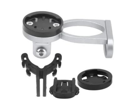 Dilwe suporte de extensão de haste de computador de bicicleta, liga de alumínio com adaptador de clipe DILWE