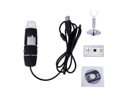 Microscópio Biológico USB 1000X Zoom 8 LED - SODIAL - Endoscópio Lupa Digital Câmera de Vídeo com Suporte SODIAL