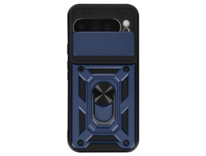 Capa Anéis Tampa Câmara para Google Google Pixel 9 Pro Xl MAYAXESS Acrílico Anti-Choque Azul