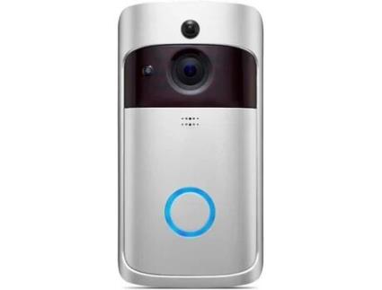 Campainha wi-fi para casa inteligente, telefone sem fio, câmera de segurança, vídeo porteiro 720p hd ir, visão noturna h1692 TRAHOO