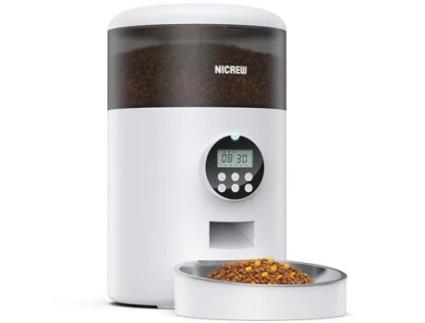 Comedouro Automático para Gatos - 3.5L, lembrete de escassez de alimentos, até 6 refeições/dia BRAWDRESS