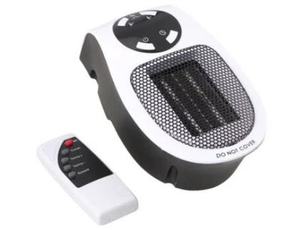 1Pc 500W Mini Aquecedor elétrico universal Ventilador de ar quente montado na parede doméstico sem plugue ETEREAUTY