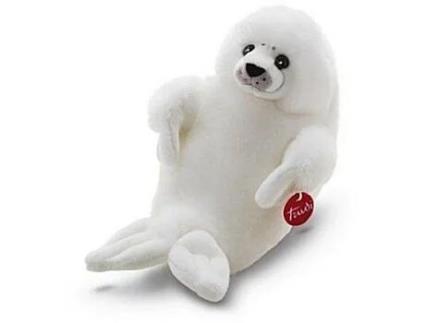Brinquedo de pelúcia foca bebê Trudi 46cm