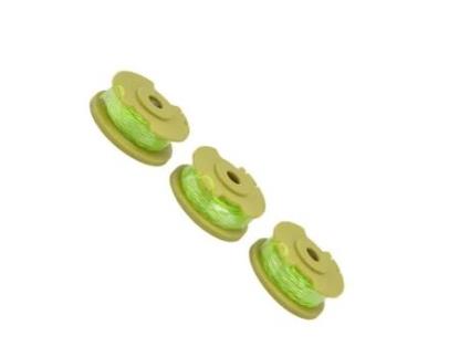 Carretel de aparador Fdit 3 peças de carretel de linha de aparador de substituição para peças de aparador Ryobi 0,08 pol. 18V 24V 40V FDIT