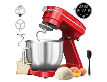 Processador de Cozinha Profissional Chefree M500 Batedeira Tigela de Aço Inox de 7L 10 Velocidades 3 Batedores Potência de 1800W